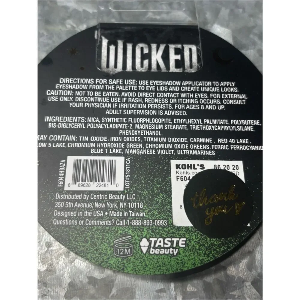 New Wicked Eyeshadow Palette - Green & Pink